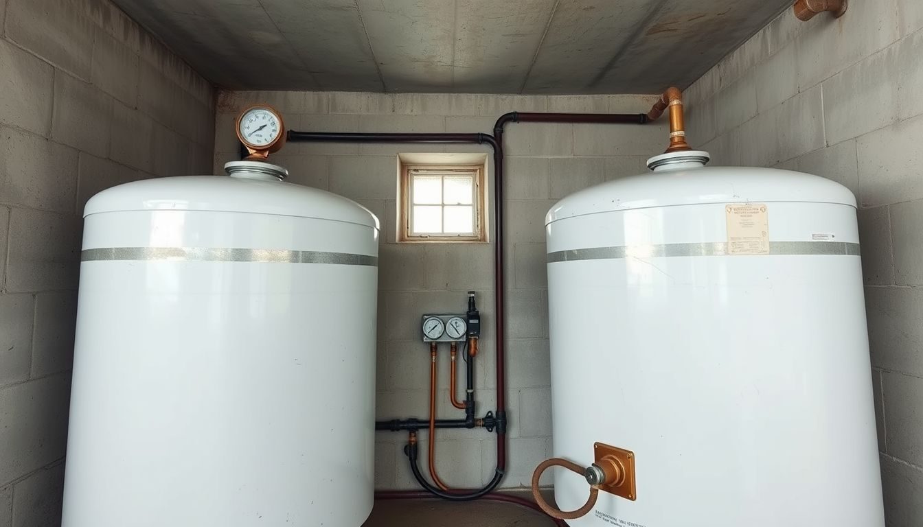 Heizöltanks in einem Tankraum